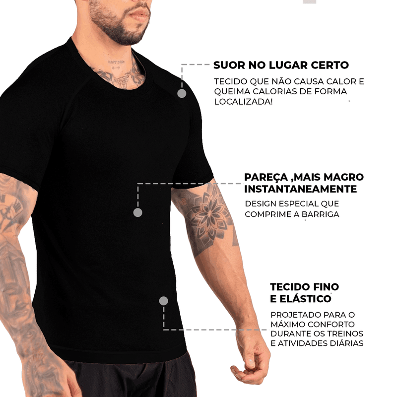 CamisetaPro||  Efeito Sauna - Masculina - Barcelos Descontos