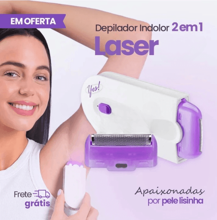 LaserPro || Depilador Indolor 2 em 1 - Barcelos Descontos